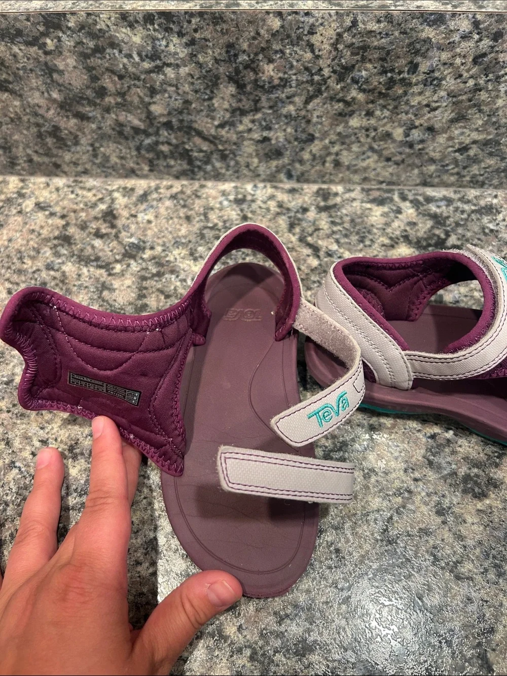 Teva Kids Purple and Teal Adjustable Strap Sandals